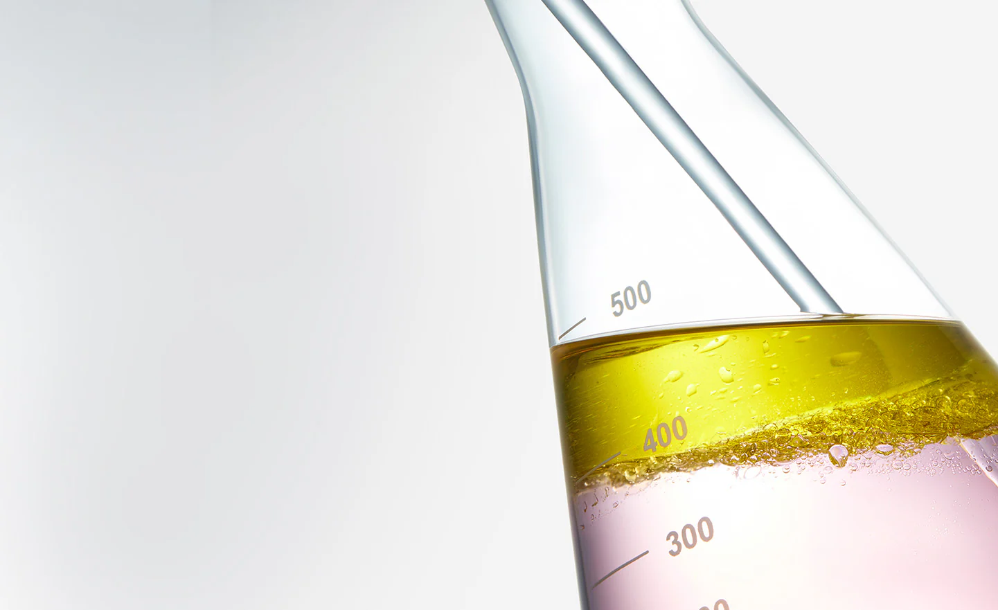 Scientific beaker showcasing RoC's reputation as a leader in clinical proof