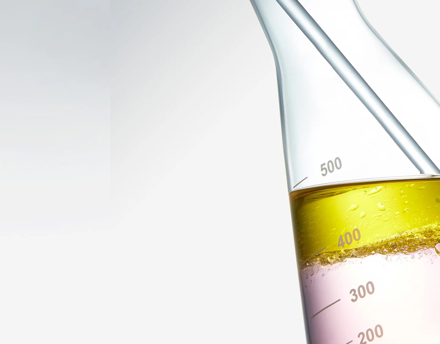 Scientific beaker showcasing RoC's reputation as a leader in clinical proof